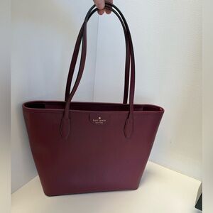 Kate Spade Deep Red Tote Bag